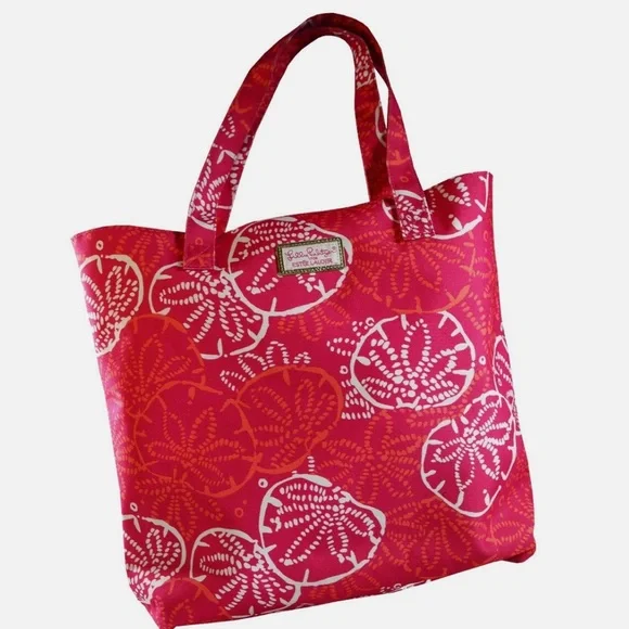 Estee lauder LILLY PULLITZER pink snd orange handbag - Picture 2 of 7